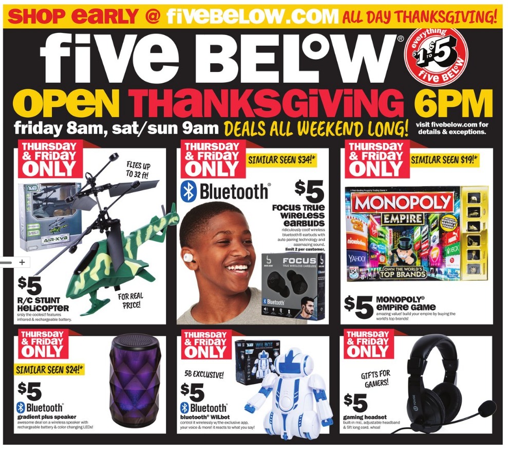 Five Below Black Friday 2019 Ad, Deals and Sales